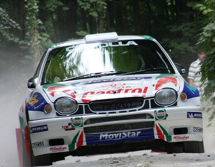 Rally Fire Safety Tips Image - Toyota Corolla Rally Car